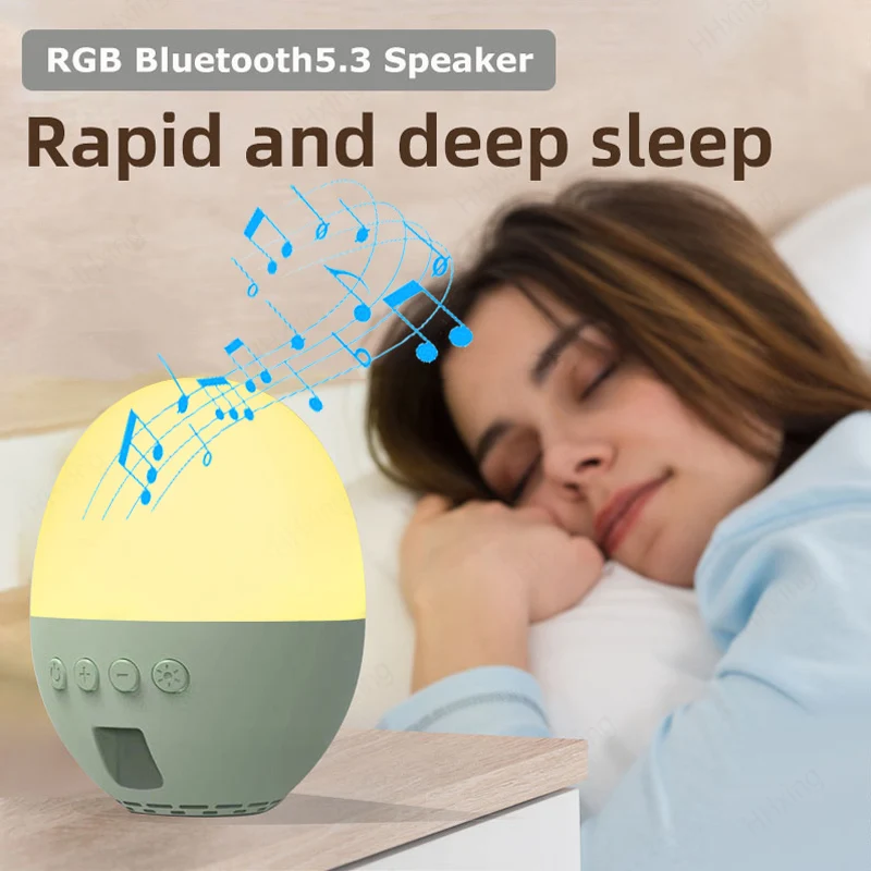 Altoparlante Bluetooth Portatile Baby Soother Music Rgb Mood Light Ninna Nanna Sleep White Noise Wireless Bass Soundbar Player Cuffie