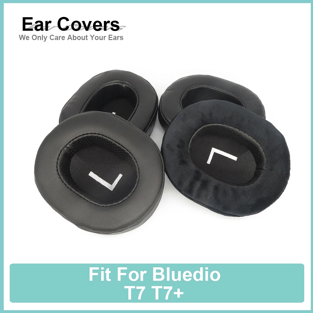 

Earpads For Bluedio T7 T7+ Headphone Earcushions Protein Velour Sheepskin Pads Foam Ear Pads Black Comfortable