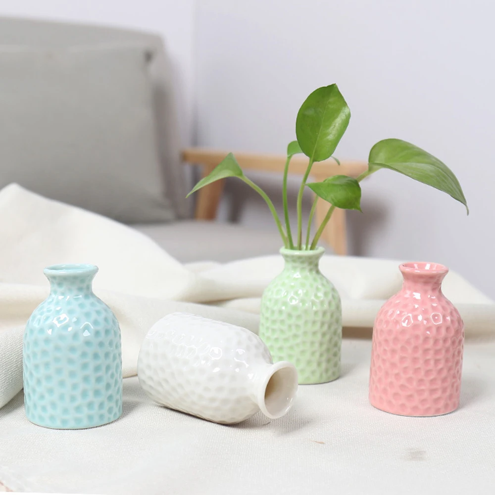 Nordic Ceramic Vase Simple Small Fresh Flower Pot Storage Bottle For Flowers Living Room Modern Home Decorations Ornaments