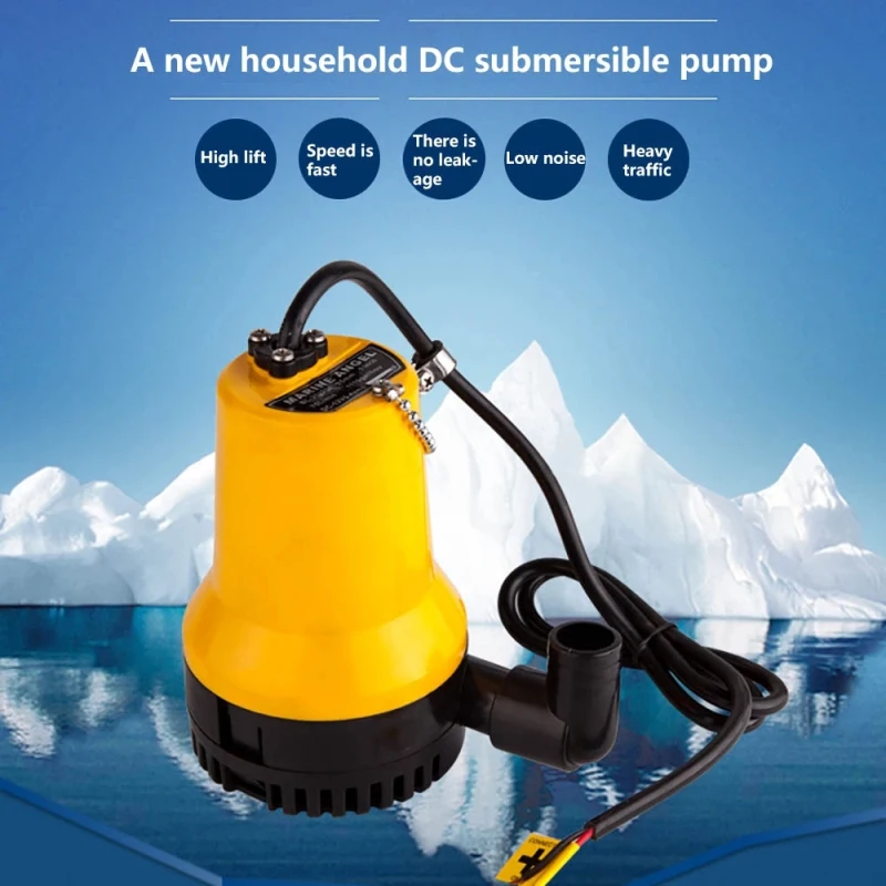 

Submersible Water Pump 12V 24V Bilge Pump Mini Cabin Drainage Pump Household Pumping Circulation Electric Pump