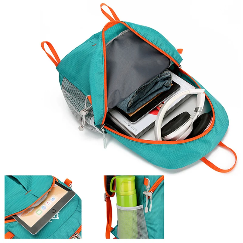 Portable Foldable Backpack Women and Men Outdoor Hiking Climbing Backpacks Lightweight Travel Bag Waterproof Cycling Backpack 6