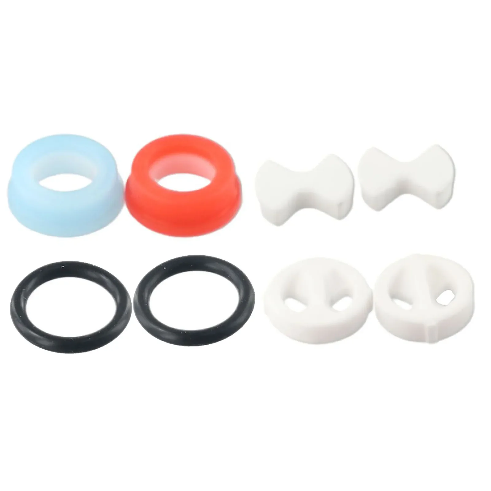 8Pcs/set Ceramic Rubber Disc Washer Insert Turn Replacements 1/2" For Valve Tap Home Plumbing Accessories Easy To Install
