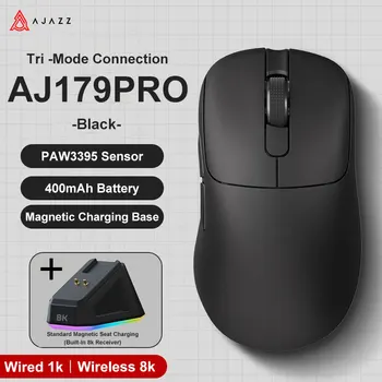 Ajazz AJ179 Apex PAW3950 Wireless Gaming Mouse with RGB Charging Dock, Computer Macro Mouse Gamer,Lightweight Ergonomic PC Mice 15