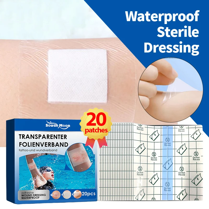 

Waterproof Bandages Disposable Transparent Stretchable Adhesive Wound Sterile Dressing for Tattoo Shower Scar Care Bandage