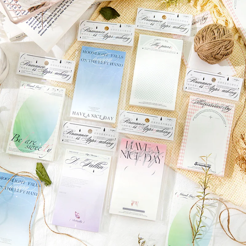 

100pcs/lot Memo Pads Sticky Romance is coming Junk Journal Scrapbooking Stickers Office School stationery