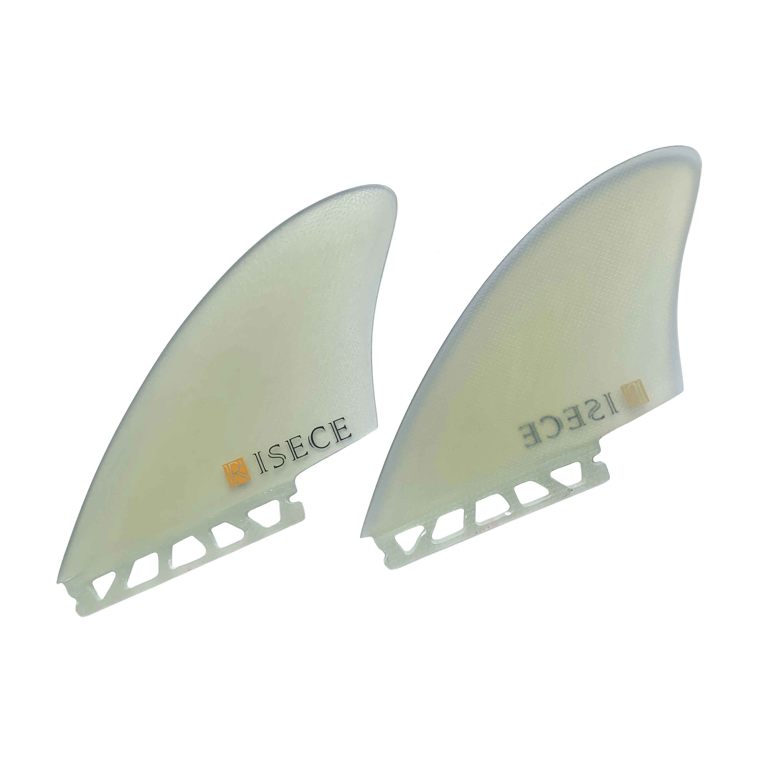 RISECE FCS 2 GFK Fiberglass Surfboard Twin Fins Single Tab Surfboard Keel Fins