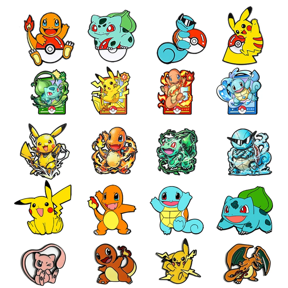 Cartoon Character Japanese Anime Enamel Pin Set – Monster Creature Collection Novelty Gift