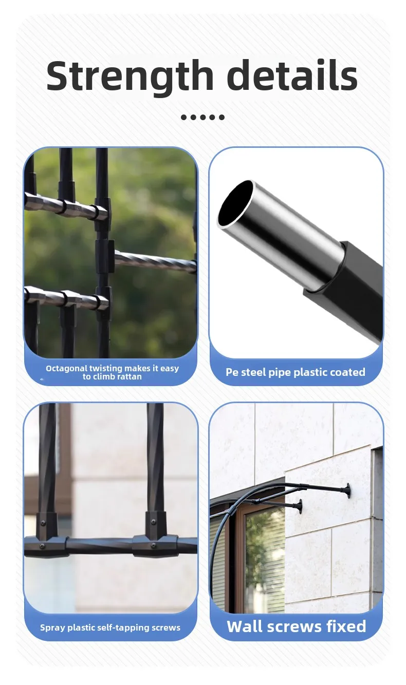 Half Arch Rack for Climbing Plants Outdoor Garden Support for Clematis or Roses Durable Grape Vine Holder Vegetable Grow System
