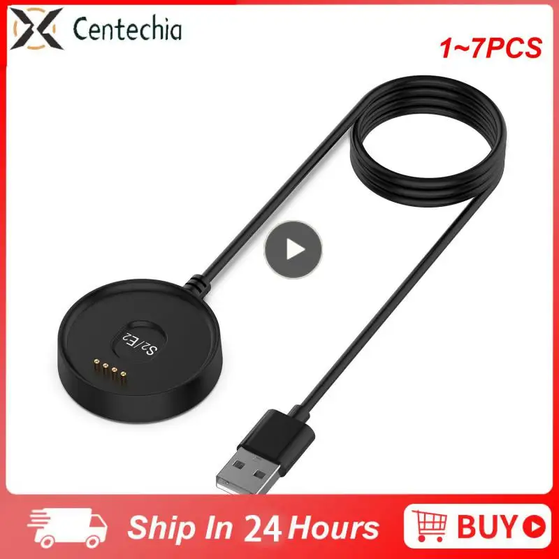 

1~7PCS 100cm USB Charger Base Cradle Smart Watch Charging Dock Cable Magnetic Charger Base Accessories for Ticwatch C2