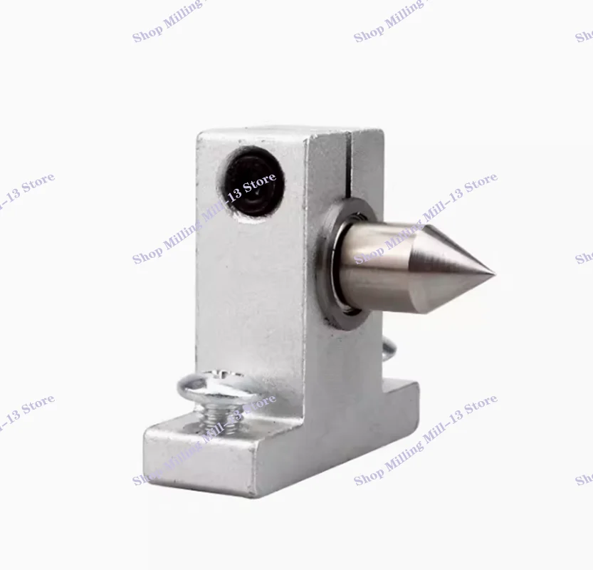 Retractable Tailstock Top Woodworking Lathe Rotary Thimble Tailstock DIY Bead Machine Rotary Thimble Accessories