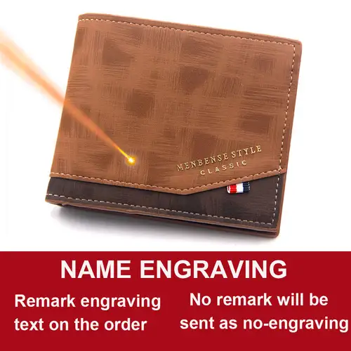 Free Name Engraving Men Wallets Slim Coin Pocket Photo Holder New Short Small Male Wallet Card Holder Frosted Leather Men Purses - Image 15