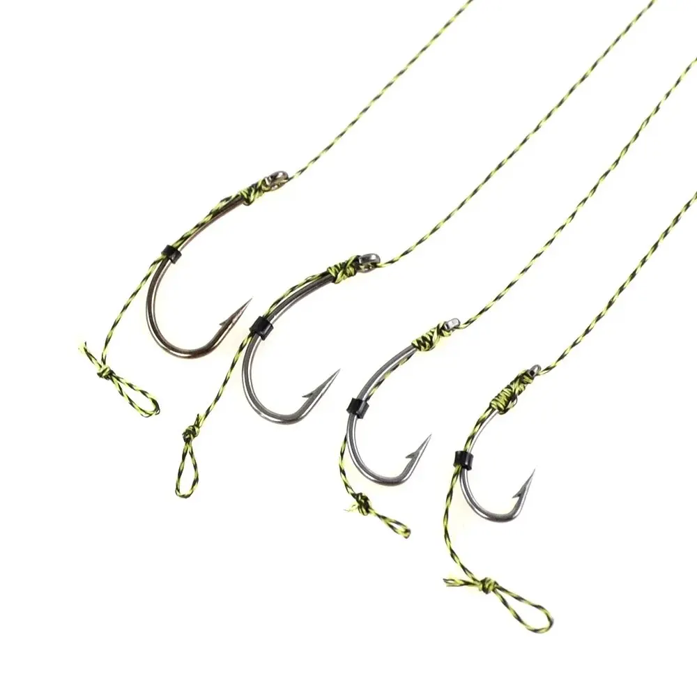 6pcs Carp Fishing Ready Made Hook Link Tied Rigs Terminal Tackle TS113