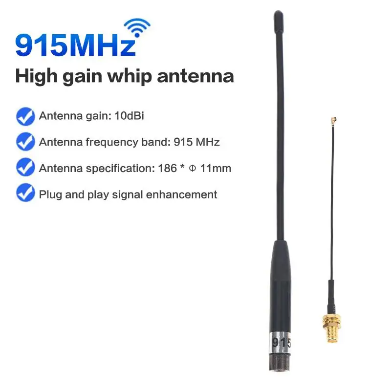 10dBi 915MHz LoRa 안테나(SMA Male 및 IPX 케이블 포함) 메쉬태스틱 32 V3용 네트워크 신호 강화용