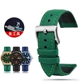Green silver pin