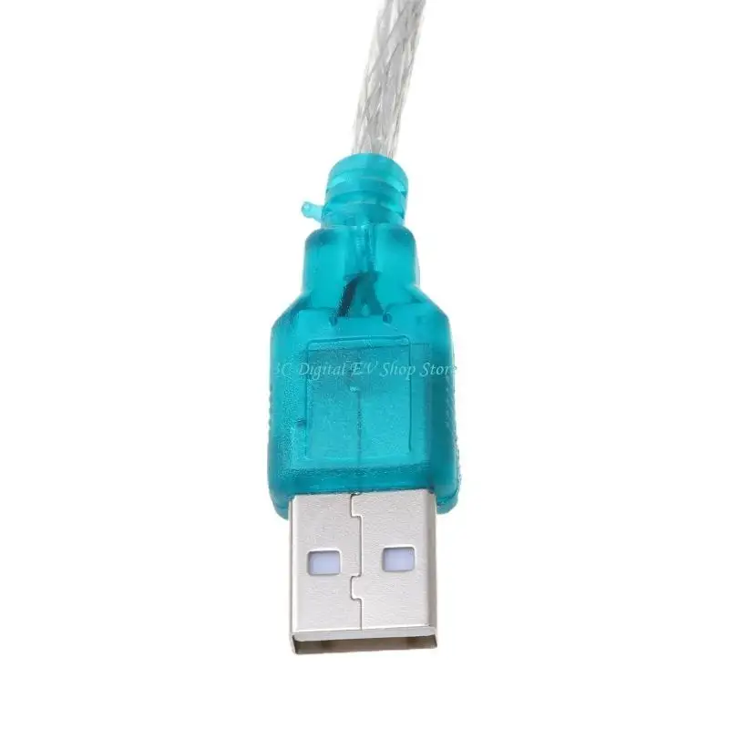 E74D 블랙 USB에서 RS232 RS-232 (DB9) PC 용 직렬 케이블 표준 어댑터 변환기