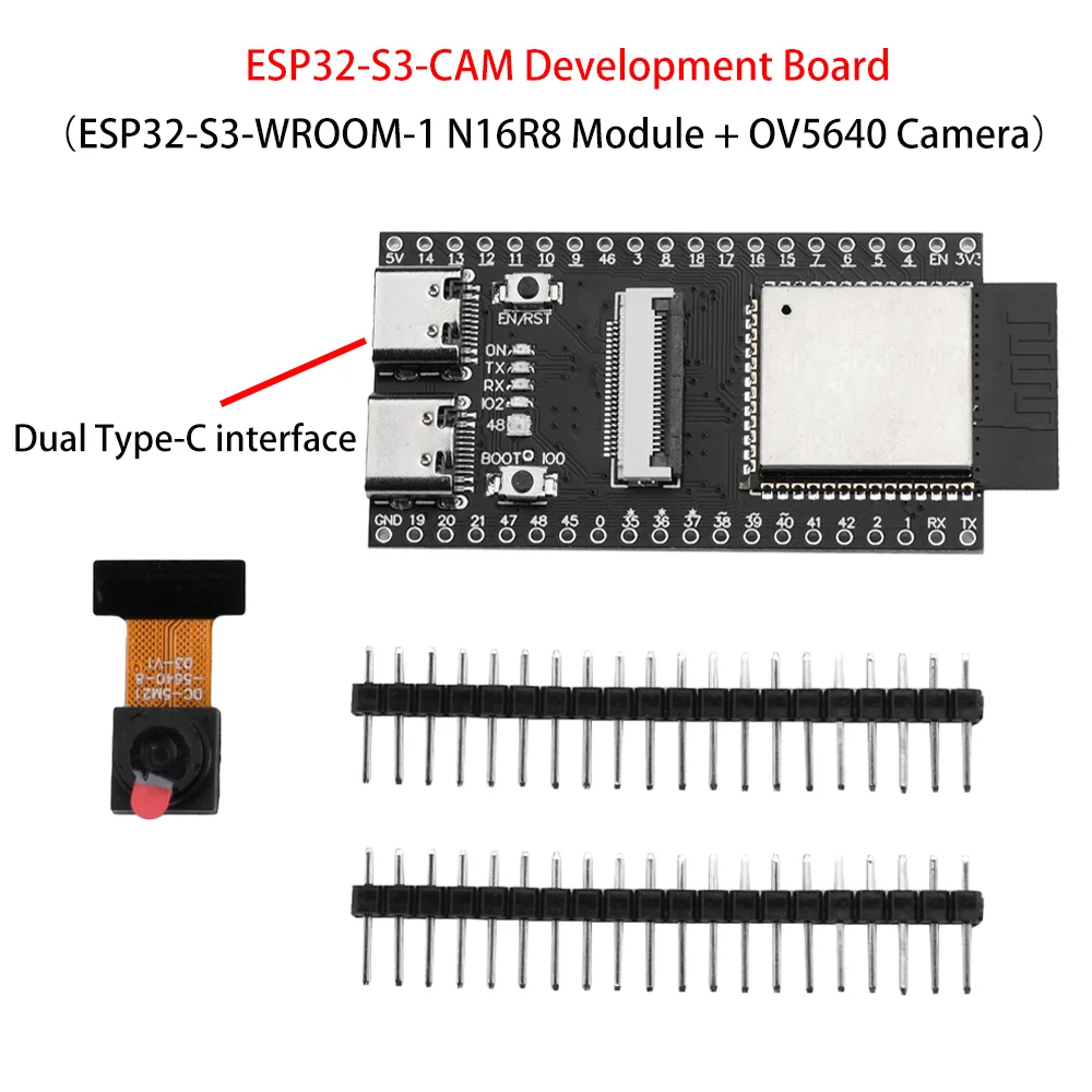 ตัวเลือกสินค้า บอร์ดพัฒนา ESP32-S3 กล้อง โมดูล WiFi Bluetooth