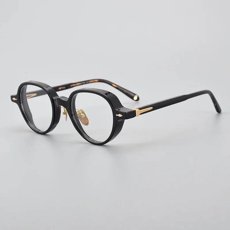

2023 Fashion Acetate Oval Glasses Frame For Men Women Vintage Thick Rim Optical Eyeglasses Brand Designer Prescription Eyewear