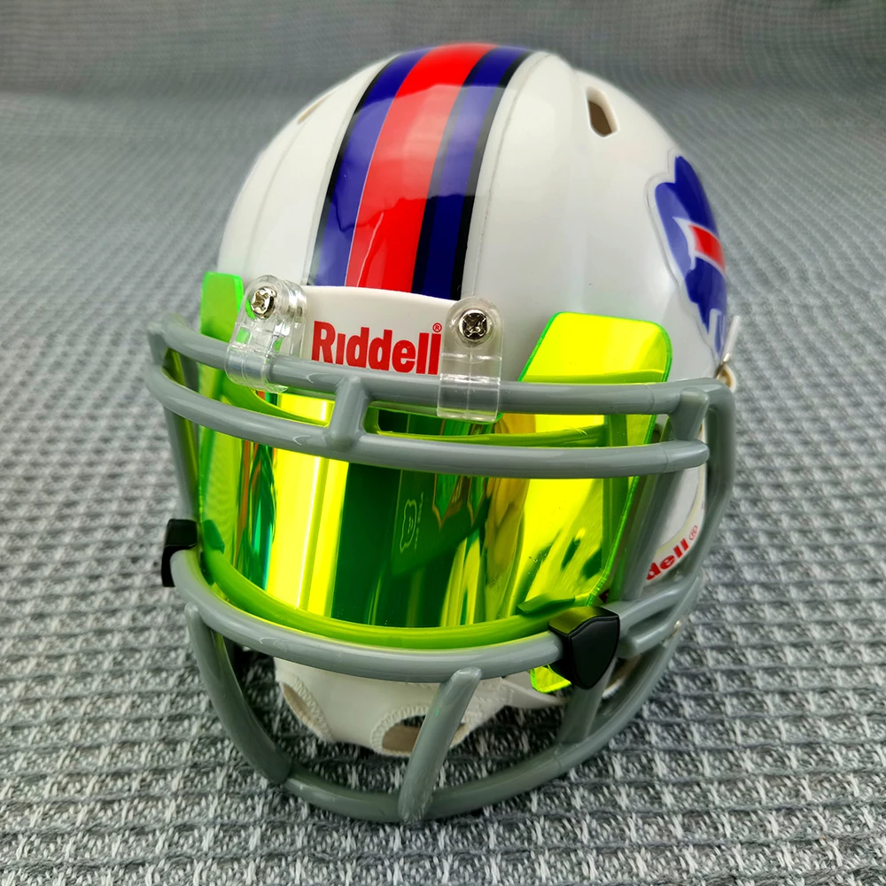 NFL Mini Football Helmet Visor Chrome Mirror Eye Shield With Screw