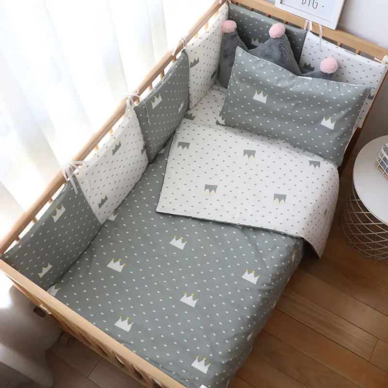 Baby Bedding Set Nordic Cotton Woven for Newborns Kid Crib