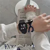 Children's watch, small square astronaut LED electronic watch, student party high-value simple and fashionable button watch 2