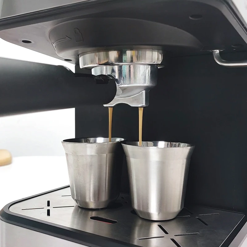 Professional Espresso coffee maker stainless steel Italian Cappuccino Automatic Coffee Machine Household 20 bar with Steam Wand 5