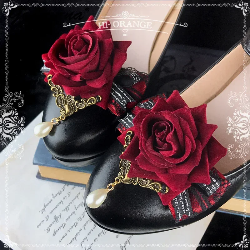 Pinces à Chaussures En Dentelle Rose - Décoration Amovible Pour Sandales, Talons, Chaussures Plates - Accessoire Mode Femme