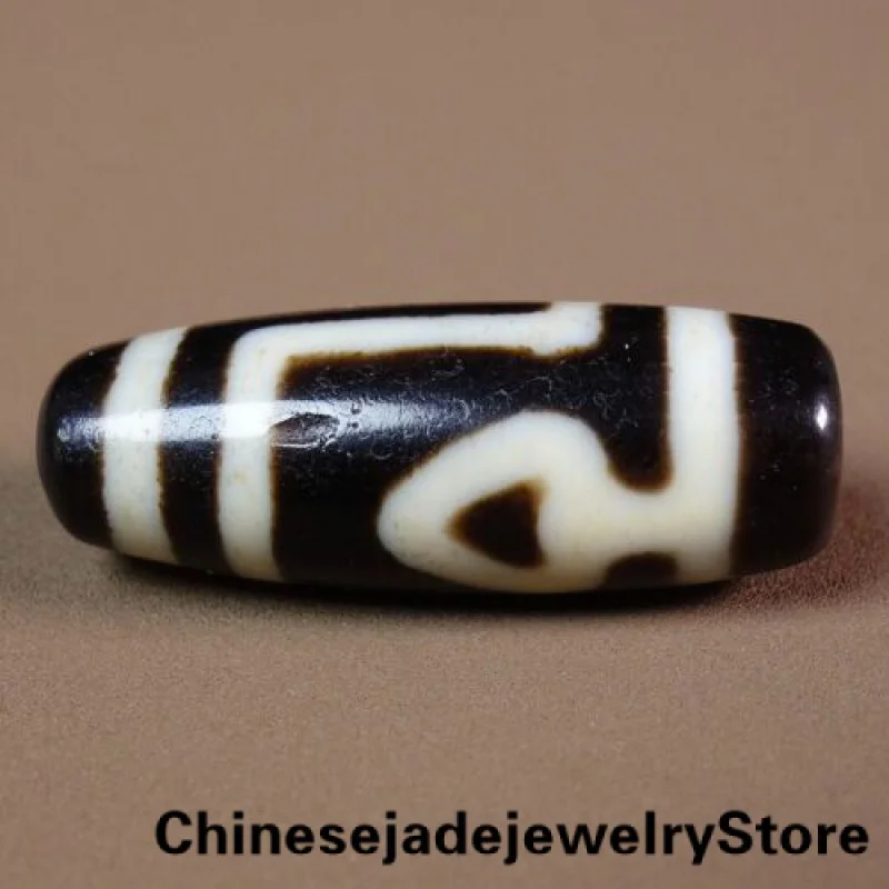 

Ancient Tibetan DZI Beads Old Agate Bodhi 2 Eye Totem Amulet Pendant GZI #914