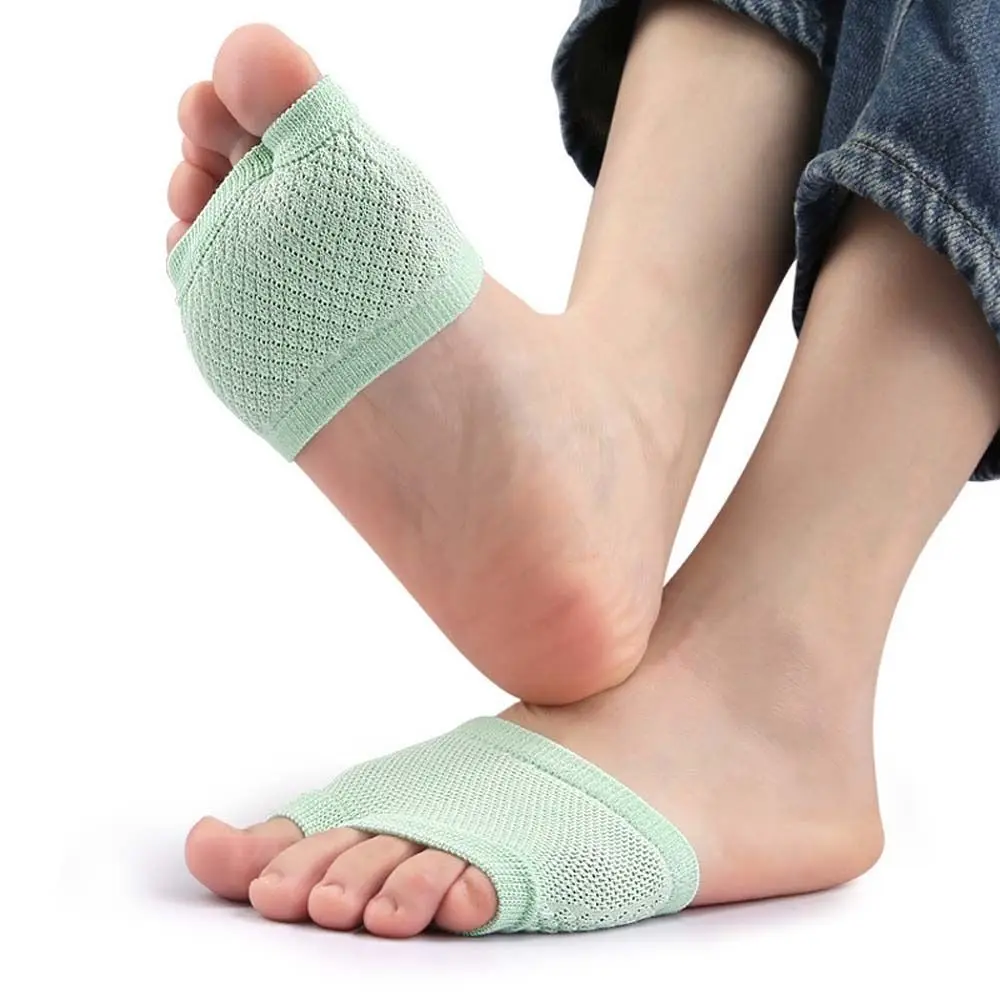 

Prevent Abrasion Half Palm Socks Support Forefoot Comfort Padding Half Boat Socks Elasticity Short Socks Two Toes Splitter