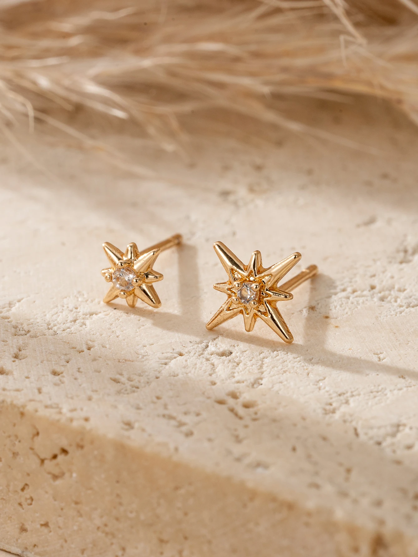 Copper Jewelry Earrings Cz Plated Minimalist