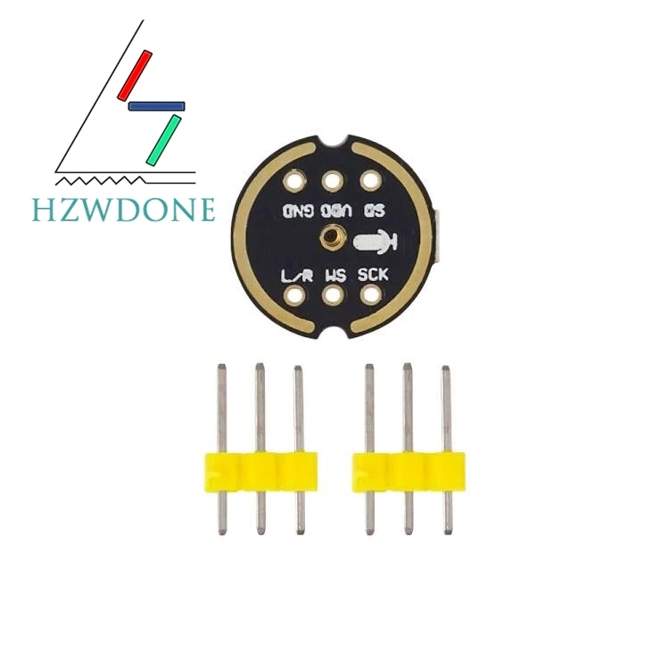 Omnidirektionales Mikrofonmodul, I2S-Schnittstelle, INMP441 MEMS, hohe Präzision, geringer Stromverbrauch, extrem kleines Volumen für ESP32