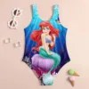 Summer Children's Swimsuit Cartoon Mermaid 3d Print Miniso Cute Girl Swimsuit Beach Children's Clothing Vacation Baby Swimsuit 1