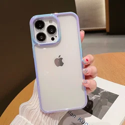 Étui de téléphone laser : Couverture transparente et antichoc de luxe avec design coloré