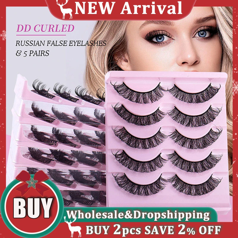

Русский DD Curl 14-18 мм накладные ресницы 3D норковые пушистые вьющиеся объемные ресницы удлинение ежедневный макияж глаз для женщин Макияж