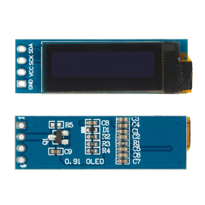 ตัวเลือกสินค้า โมดูล OLED 128x32 หน้าจอแนวตั้ง I2C สำหรับ Arduino