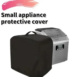 Waterproof Dust Cover for Small Ice Makers - Protective Household Appliance Guard (Black)