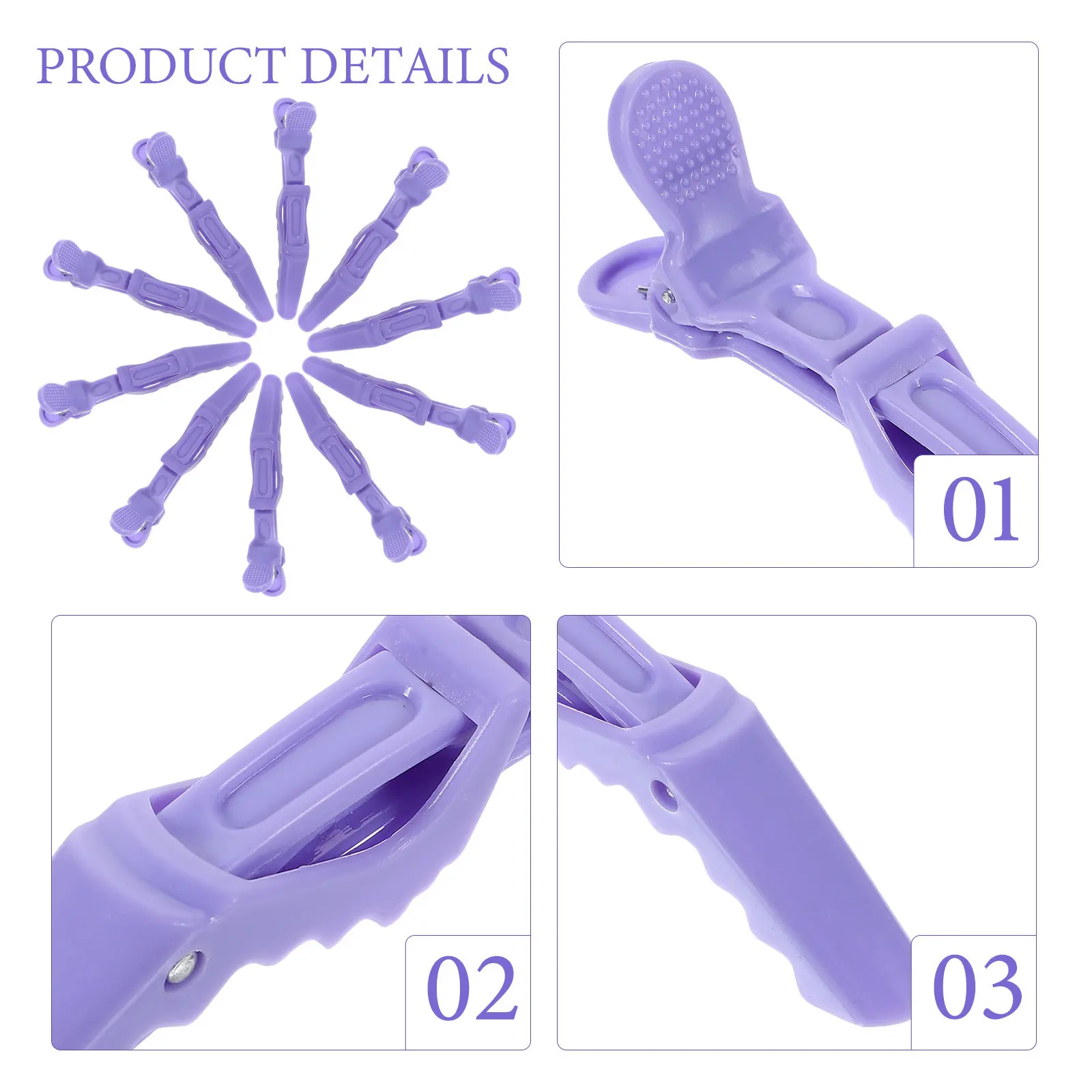 12개 악어형 헤어 클립, 두꺼운 모발 스타일링, 살롱 DIY, 세안, 메이크업, 미용에 적합한 전문 섹션 클립