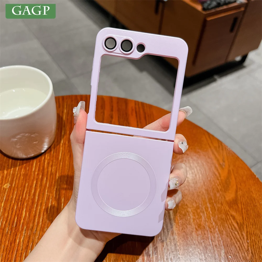 Per Samsung Galaxy Z Flip 5 Custodia In Silicone Liquido Opaco Per Samsung Zflip 3 4 5 Z Flip 5 Z Flip 4 Z Flip 3 Per Magsafe Soft Cover