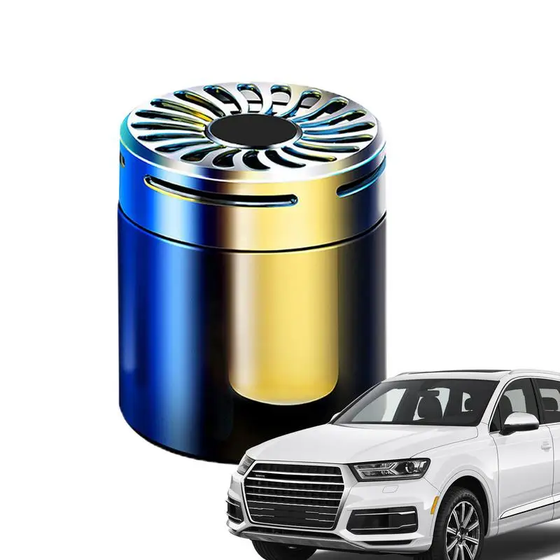 

128g Car Aromatherapy Ornaments Long-Lasting Light Fragrance Cars Solid Balm Alloy Air Freshener Deodorizer Interior Accessories