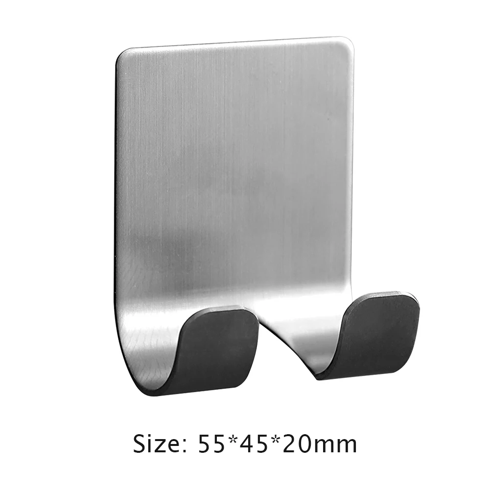 Stainless Steel Bathroom Wall Shaver Shelf Men Shaving Razor Holder Storage Hook Bathroom Nail-free Seamless Rack