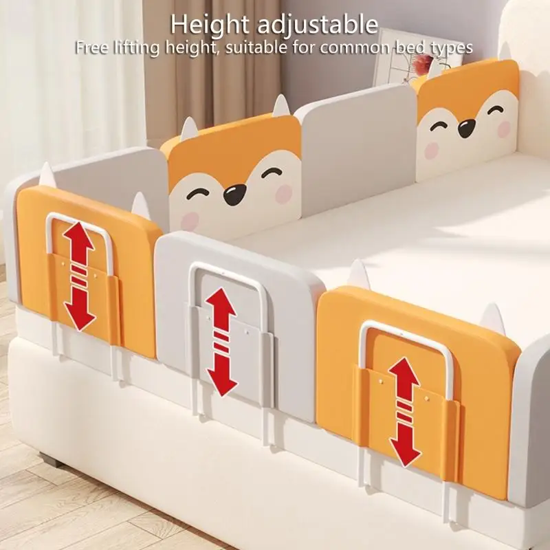 Adjustable Bed for Toddler and Baby Safety Guard with Portable Design and Easy Installation L Bracket Included