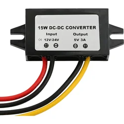 Waterproof Multi - Voltage to USB Power Converter Module (Open Wire)