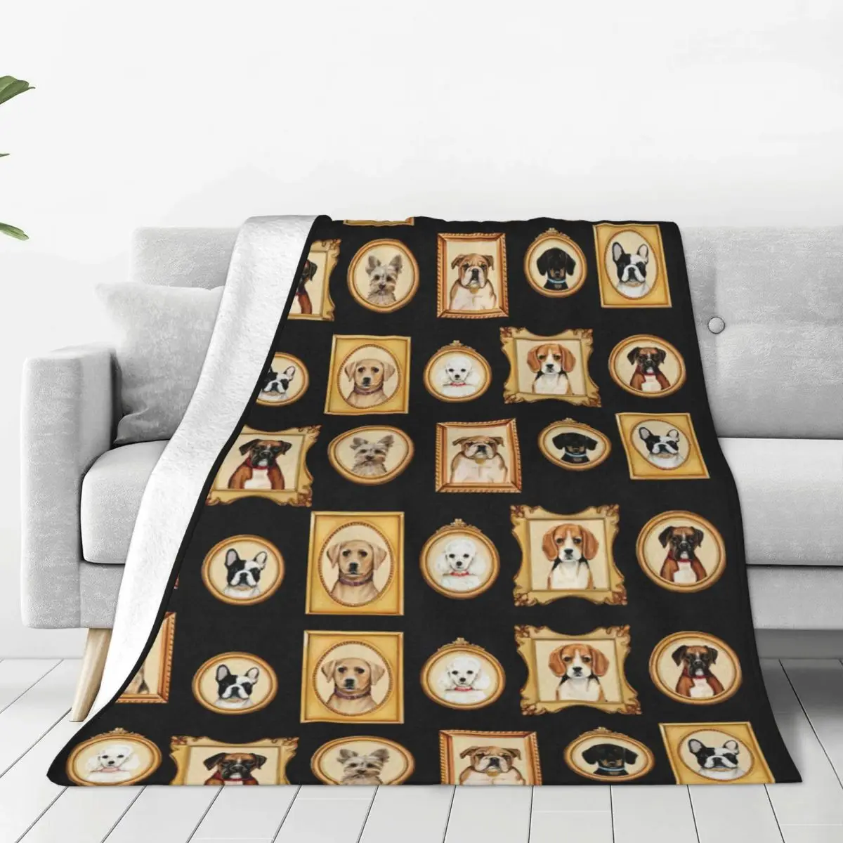 

Dog Paw Pattern Bed Blanket Flannel Blanket Flannel Blanket Air conditioning blanket