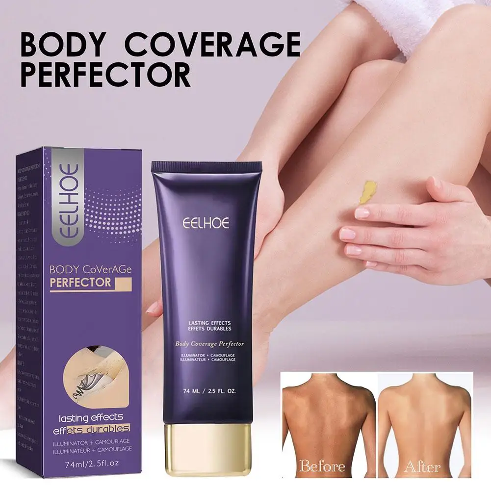 

74ml Body Coverage Flaw Waterproof Light And Breathable Concealer Desalt Long-lasting Body Spots Makeup Sweatproof Legs N9H6