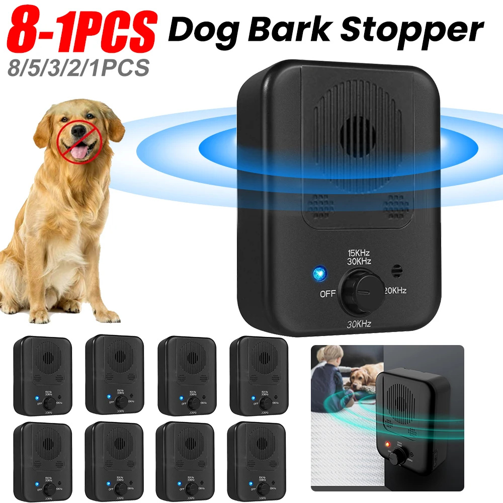

Dog Bark Stopper Anti Noise Anti Barking Suppressor Puppy Training Device Deterrents Ultrasonic Pet Repeller Trumpet Outdoor