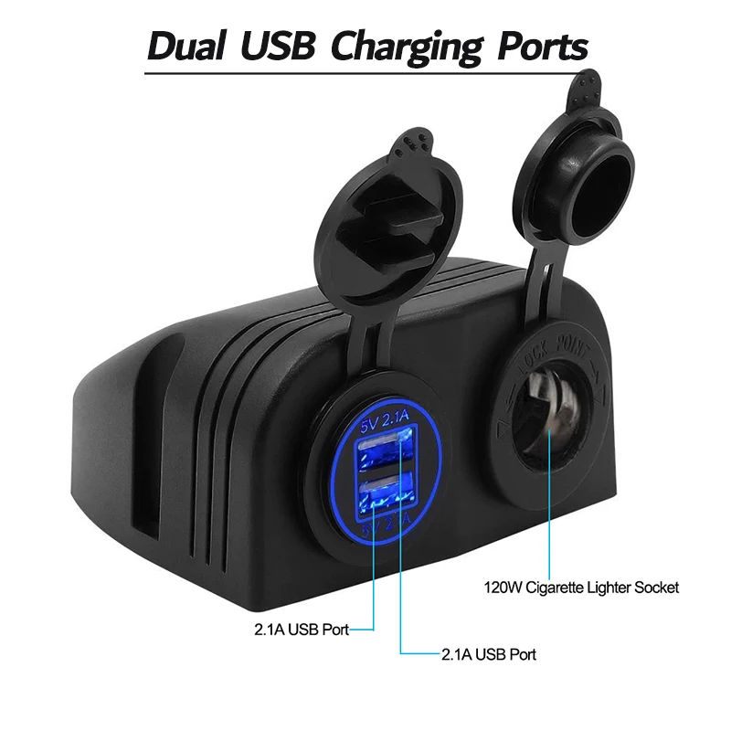 Ʈ  г   4.2A  USB   ڵ  Ʈ ؾ ATV RV   12V/24V   