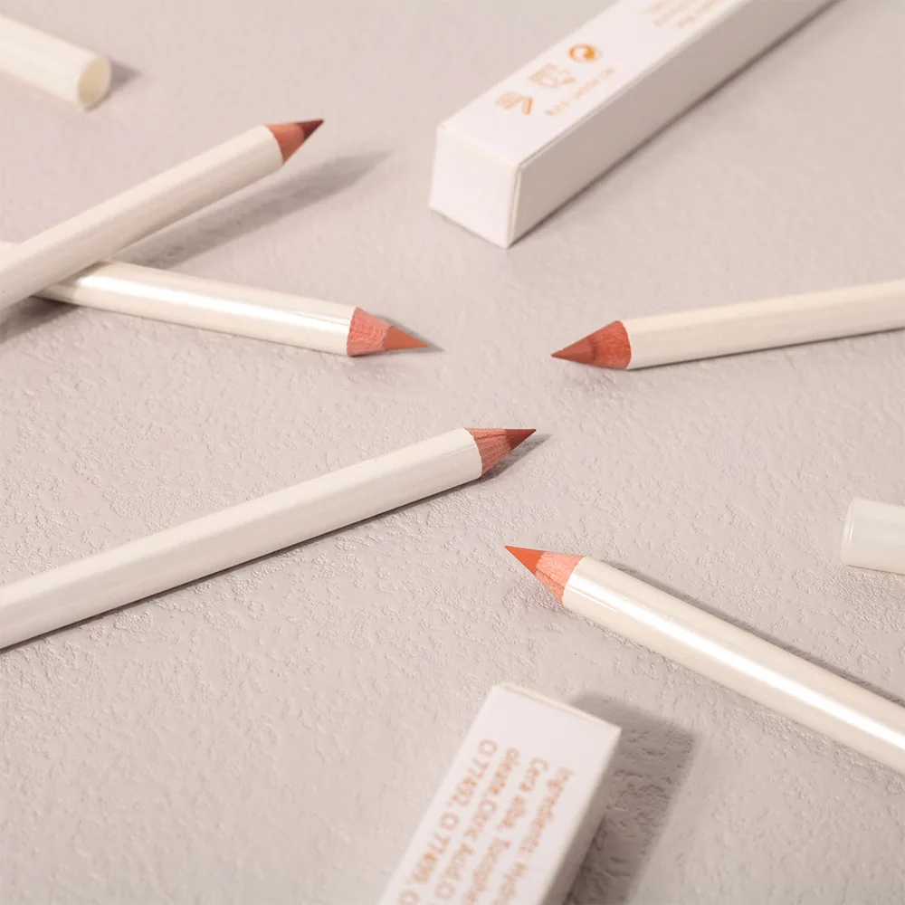 No Lipliner Pencil Lipstick Set Matte Nude Red Contour Tint Lipstick Long Lasting Non-stick Cup Lipliner Makeup Lip Stain