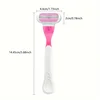 ( 1 Handle + 8 Blades ) Women Safety Razor Blades Face/ Leg/ Armpit/ Bikini Beauty Hair Removal Shaving Compatible Venus Shaver 2