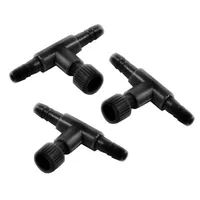 T-Shaped Aquarium Air Pump Control Valve Tee Connector Aeration Pump 2 Way Air Line Regulator Connector For Pump 2