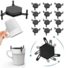 6/12Pcs Cup Holder Adjustable Stackable Coffee Mug Organizer Space Saver Kitchen Cupboard Drinkware Cup Storage Rack 1