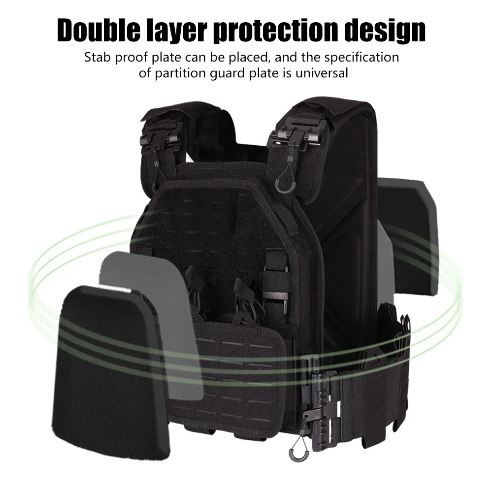 Molle Plate Carrier Vest Waterproof Men Tactical Vest Multifunctional Combat Camo Military Army Airsoft Outdoor CS Hunting